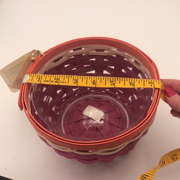 NWT Longaberger 2011 Summer Lovin' Small Ware Basket w/Liner Signed & Dated - Picture 6 of 12